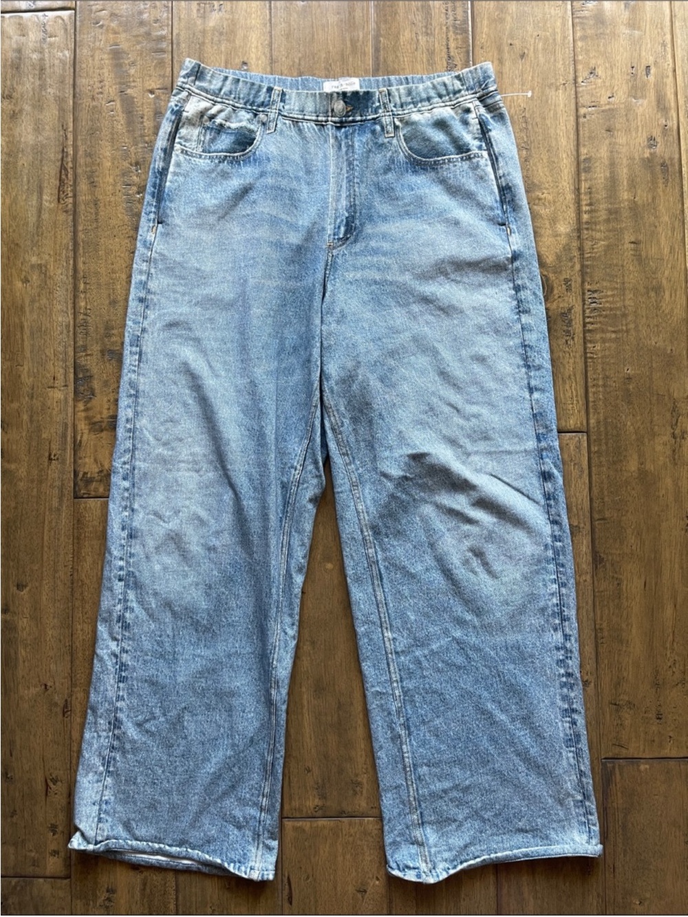 Rag & Bone Miramar Wide Leg Cotton Terry Sweatpant Jeans - Picture 3 of 8